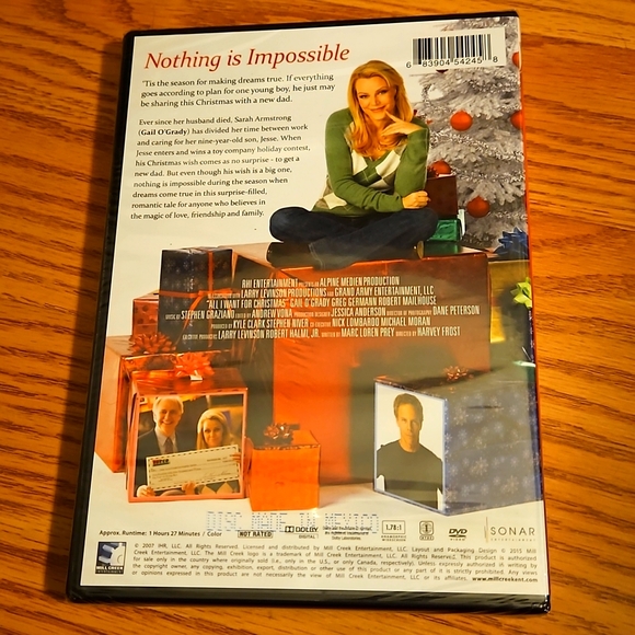 All I Want For Christmas Movie DVD New - Picture 2 of 2